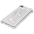 thumbnail image 5 of Funda para iPhone 8 Plus/iPhone 7 Plus con Brillo Líquido Flotante, Purpurina, Parachoques y Anillo Giratorio Soporte, 5 of 5