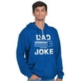 thumbnail image 4 of Dad Joke Loading Corny Father Humor Men Big & Tall Zip Hoodie Brisco Brands 2X, 4 of 6