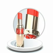 LED Travel Makeup Mirror, 1X/10X Compact Mirror, 3.5 inch Portable Handheld 2-Sided Mirror, White