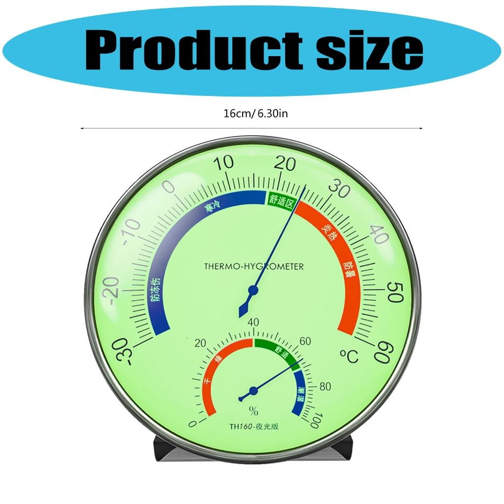 Giaone Stainless Steel Pointer Hygrometer Thermometers Humidity Temperature Measuring