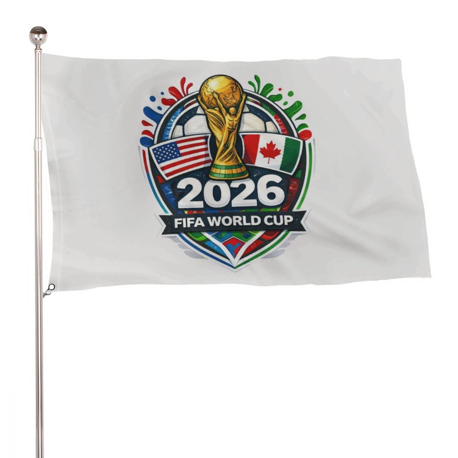 記念グッズ 2026 WBCWinCraftSingle-Sided Deluxe Flag FIFA World Cup 2026 Flag for Yard, Balcony & Car, Decorative Flag