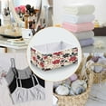 thumbnail image 4 of Foldable Fabric Storage Bin Home Cubes Clothing Organizer Bins Large Collapsible Box Basket for Home Organizer Red and Blacks Holly Leaves, 4 of 7