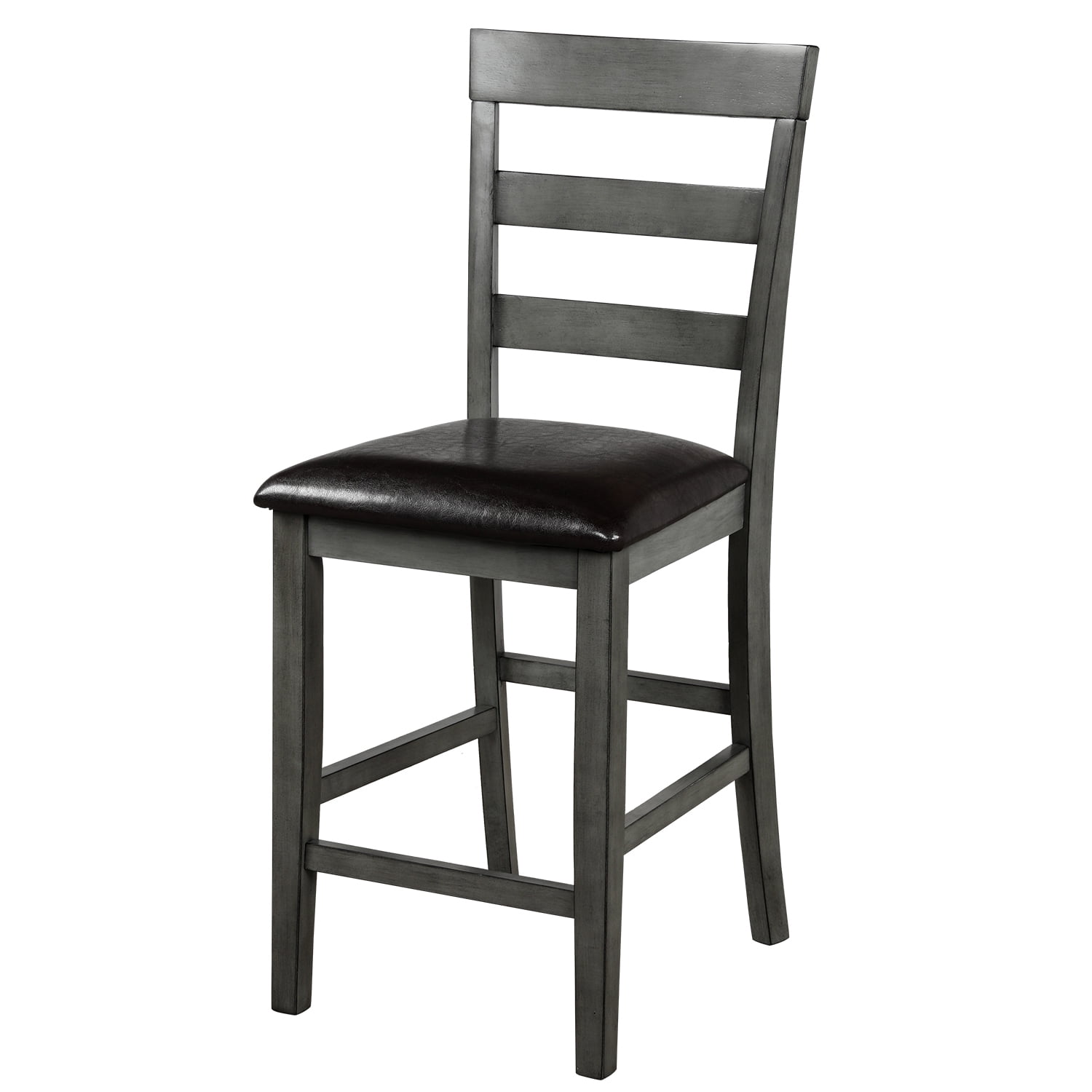 Kepooman 5 Pieces Counter Height Wooden Dining Set with 4 Chairs for Kitchen, Gray Kepooman 5 Pieces Counter Height Wooden Dining Set with 4 Chairs for Kitchen, Gray