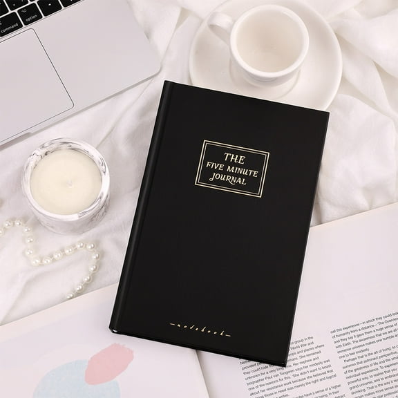 [Gratitude Journal] 48 Sheets Daily Gratitude Journal | Undated Hard Cover With 5-Minute Reflection And Empowering Affirmations - Perfect For Mindfulness, Happiness, And Personal Growth