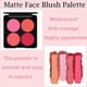 thumbnail image 2 of Paleta de Rubor XCF Mate 4 Colores Maquillaje en Polvo 2 en 1, 2 of 4