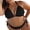Black, variant on Staron Plus Size Bikini Set for Women Halter Tie Side Push Up Padded Swimsuit Bathing Suit Beach Vacation Casual, Black L