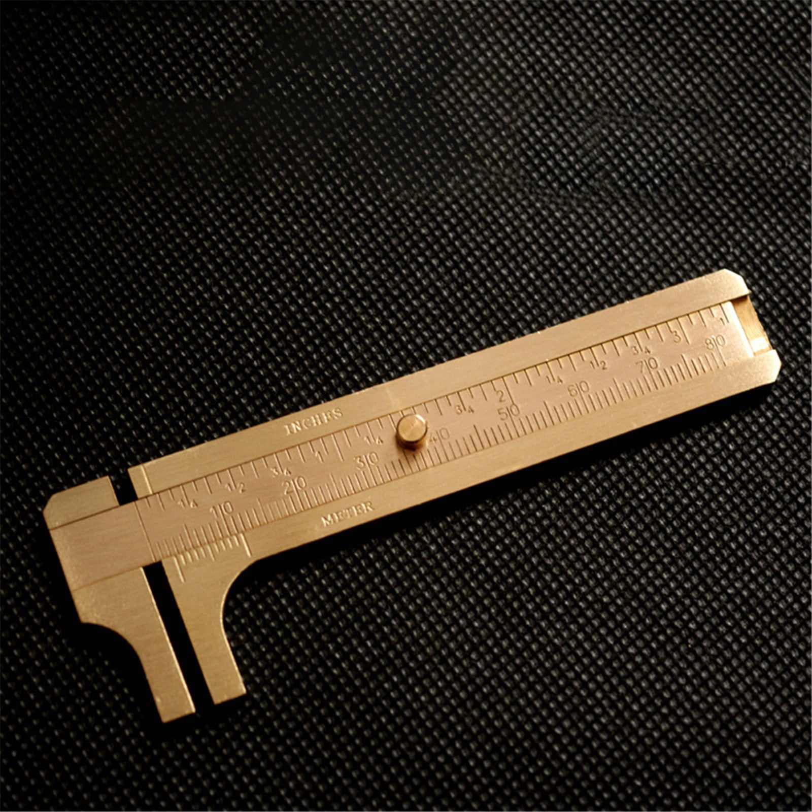 80mm 3.15Inch Mini Brass Solid Sliding Gauge Vernier Caliper Fine Ruler