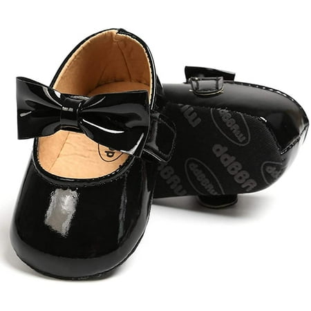 

Baby Girl Mary Jane Flats Shoes Non Slip Soft Sole Infant Toddler First Walker Wedding Princess Dress Crib Shoes