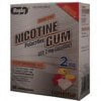 Nicotine Gum 2mg Sugar Free Coated Fruit Generic for Nicorette 100 CT