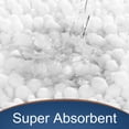 thumbnail image 3 of Alfombra de baño Yimobra Original Luxury Shaggy 112 x 61 cm, color blanco brillante, 3 of 8
