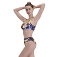 thumbnail image 3 of Kdxio 2025 New Year 1 for Womens High Waisted Bikini Top Sports Style Two Piece Bathing Suits, 3 of 5