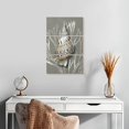 thumbnail image 2 of Elephant Stock Shell Coral Silver On Gray I Wall Art - Vertical Multi Panel Canvas - Living Room Wall Decor - Nautical Multi Panel - Silver And White Decor By Caroline Kelly - 14" x 23", 2 of 4