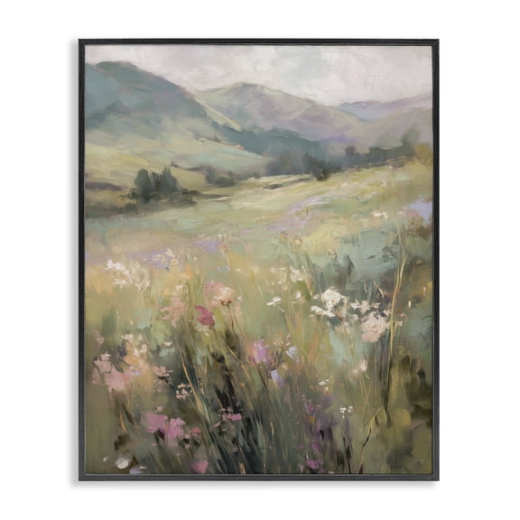 Stupell Industries Sunlit Meadows Landscape Black Framed Giclee Art, design by Svetlana Aleynikova