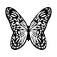 thumbnail image 2 of Alfombra de piel sintética con forma de mariposa | Alfombra grande de poliéster multicolor de 4,8 x 3,6 m | Alfombra suave, antideslizante y de pelo corto para sala de estar, dormitorio y decoración, 2 of 6