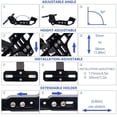 thumbnail image 4 of For MT07 MT10 Kawasaki Z750 Z800 BMW Universal Fender Eliminator Bracket License Plate Holder, 4 of 8