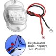 thumbnail image 3 of 4 Pack LED Boat Light 12V Round Marine Lamp LED Transom Mount Light for Boat Deck(Green), 3 of 5