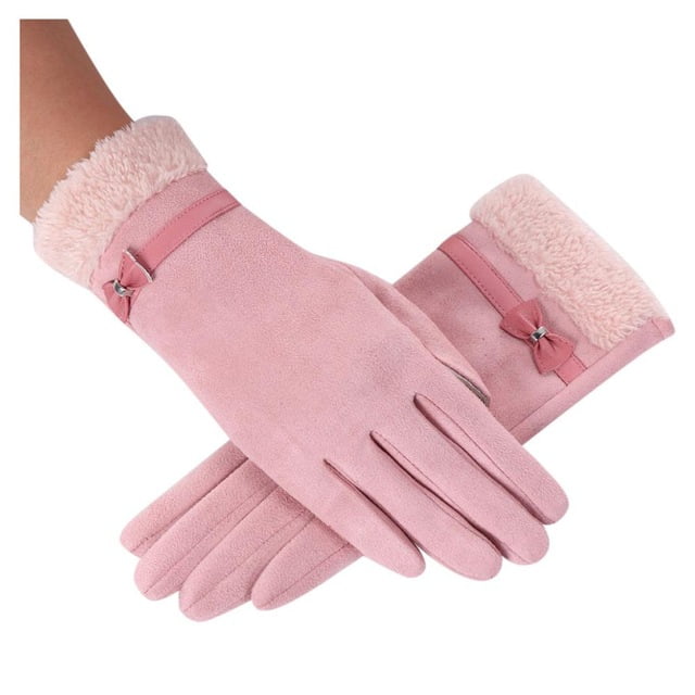 ECHOW Women Gloves Velvet Keep Warm Touch Screen Gloves Winter Gloves
