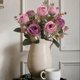 thumbnail image 4 of Ramo de rosas y peonías artificiales de seda | Decoración para bodas, fiestas y el hogar | Arreglo floral de mano para centro de mesa, 4 of 6