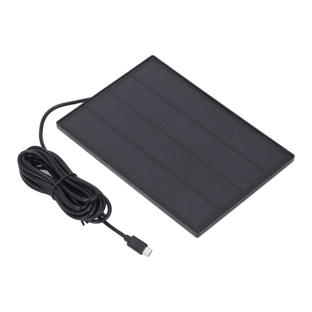 Cargador Solar Para Cámara De Seguridad, Soporte De Pared Ajustable, Amplia Compatibilidad IP66, Cargador De Panel Solar Para Cámara A Prueba De Agua, 5W, 5V Para Uso En