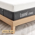 thumbnail image 4 of Colchón Luuna One Memory Foam Queen Size Hecho En México Color Blanco, 4 of 5