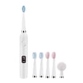 thumbnail image 1 of Brush for Cleaning Toothbrush,Toothbrush with 5 Brush Heads+Cleaning Head,9 Cleaning Modes,Smart 20-Speed Timer Toothbrush Ipx7 -Newly Upgraded Toothbrush with Brush, 1 of 9