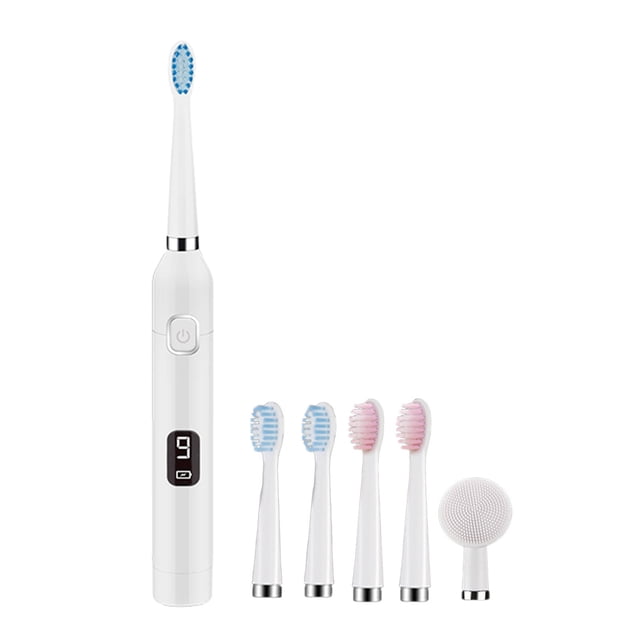 Brush for Cleaning Toothbrush,Toothbrush with 5 Brush Heads+Cleaning Head,9 Cleaning Modes,Smart 20-Speed Timer Toothbrush Ipx7 -Newly Upgraded Toothbrush with Brush