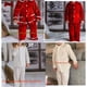 thumbnail image 2 of Pijamas de Navidad para niños, conjunto de pijamas familiares para mujeres, niñas, bebés, hombres, ropa de salón de terciopelo rojo y blanco, invierno 2023, 2 of 4