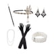 thumbnail image 5 of Conjunto de accesorios para mujer de los años 20, diadema creativa para vestir, baile de graduación, cosplay Estilo C, 5 of 8