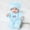 Blue, variant on Realistic Reborn Doll with Pacifier & Bib, Adjustable Limbs Vinyl Baby Toy, Photography Prop Collectible Gift for Girls, Art Decoration Companion for Kids Adults