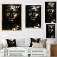 thumbnail image 4 of DESIGN ART Designart "Woman Golden Foil Iii" Fashion Woman Wall Art Prints 12 in. wide x 20 in. high, 4 of 5