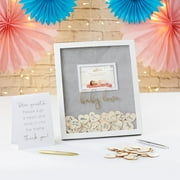 Kate Aspen Baby Shower Guest Book Frame Guestbook Alternative, One Size, Gold Baby Love