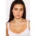 thumbnail image 3 of Bella by Thorne Heart CZ Tennis Adult Necklace,Silver, (Unisex), 3 of 6