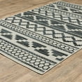 thumbnail image 5 of HomeRoots 10' x 13' Blue and Beige Geometric Stain Resistant Indoor Outdoor Area Rug, 5 of 10
