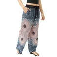 thumbnail image 5 of Women's Harem Elephant Pants - Bamboo Fabric, Elastic Waistband with Bow-tie - One Size, 5 of 6
