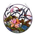 thumbnail image 1 of Fine Art Lighting Tiffany Window Panel, 24-Inch, 218 Glass Cuts, Includes 19 Cabochons, 1 of 6