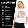 thumbnail image 4 of MTV What'S On Tv Women's Boxy Cropped T-Shirt Casual Graphic Tee, 4 of 6