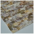 thumbnail image 3 of Art3d Rectangle Brown Seamless 12 in. x 12 in. Peel and Stick Mother of Pearl Tile (6-Pack), 3 of 3