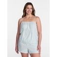thumbnail image 2 of Joyspun Women's Woven Poplin Sleep Cami Top, Sizes XS-3X, 2 of 6