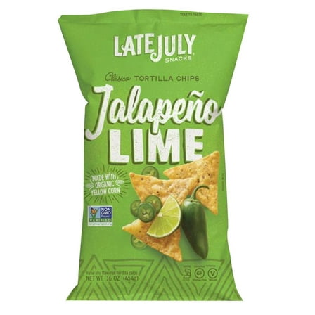 Late July Jalapeno Lime Tortilla chips 16 oz.