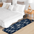 thumbnail image 5 of CURLYOOT Winter Snowflakes Runner Rug 2'x6' Washable Kitchen Runner Rug Indoor Non Slip Laundry Rugs Floor Carpet for Hallway Kitchen Entryway Bedroom Living Room, 5 of 9