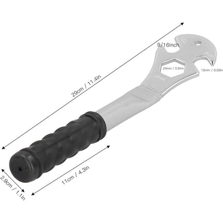 

Durable and Efficient Maintenance Bike Wrench Tool - Essential Pedal Wrench for Easy Removal of Bike Pedals on Road and Mountain Bikes 15/24 mm Size