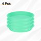 thumbnail image 3 of Uxcell 4 piezas de platillo de plástico para plantas de 5.2" bandeja de goteo para macetas, verde, 3 of 7