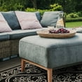 thumbnail image 3 of SAFAVIEH Courtyard Henrietta Medallion Indoor/Outdoor Area Rug, Black/Beige, 8' x 11', 3 of 6