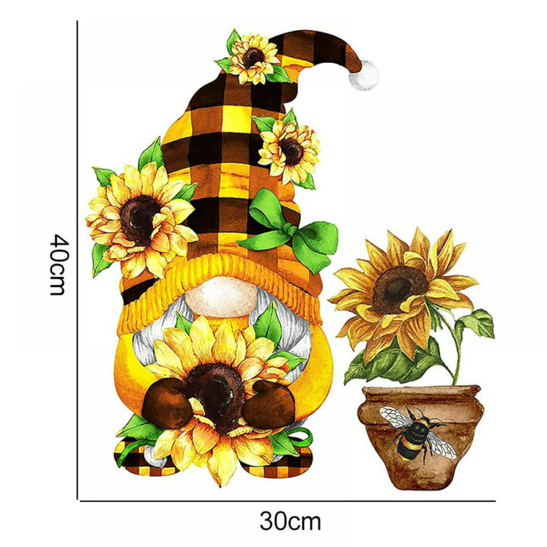  Diamond Art Gnome Welcome Sunflower DIY 5D Diamond Painting Kits  for Adults and Kids Easter Diamond Dotz Full Drill Arts Craft by Number Kits  for Beginner Home Decoration 12x16 inch DP027