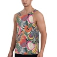 thumbnail image 3 of Rocae Tropical Fruit for Men's Workout Tank Top Men's Running Tank Top Dry Fit Athletic Workout Tank TopsLarge, 3 of 9
