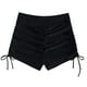 thumbnail image 3 of Gibobby Bañador de Bikini Bikini brasileño de cintura alta con estampado de tallas grandes para mujer(Negro,M), 3 of 5