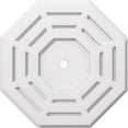 thumbnail image 1 of Ekena Millwork CMP16WN-01000 16 in. OD x 1 in. ID Square Westin Architectural Grade PVC Contemporary Ceiling Medallion, 1 of 1
