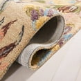 SAFAVIEH Blossom Tobias Floral Area Rug, Beige/Purple, 6' x 6' Square ...