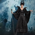 thumbnail image 2 of Evil Queen Maléfica Bruja Adulto Maxi Vestido De Halloween Cosplay Disfraces Fantasía, 2 of 4