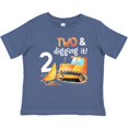 thumbnail image 3 of Inktastic Two and Digging It Bulldozer 2nd Birthday Boys or Girls Baby T-Shirt, 3 of 5